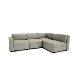 4-Seater Corner Modular Sofa GRACIA - Beige Grey