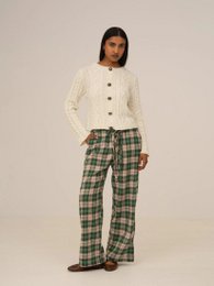 Clover Green Plaid Pants