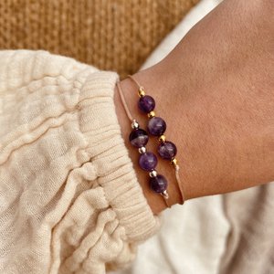 Precious bracelet - amethyst