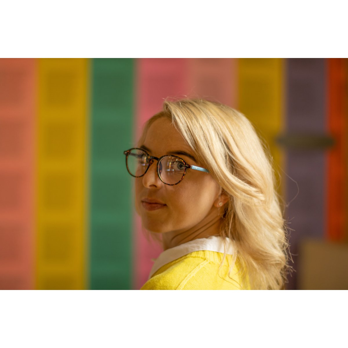 Lennon Blue Light Glasses - Everyday Lens (blå arm)