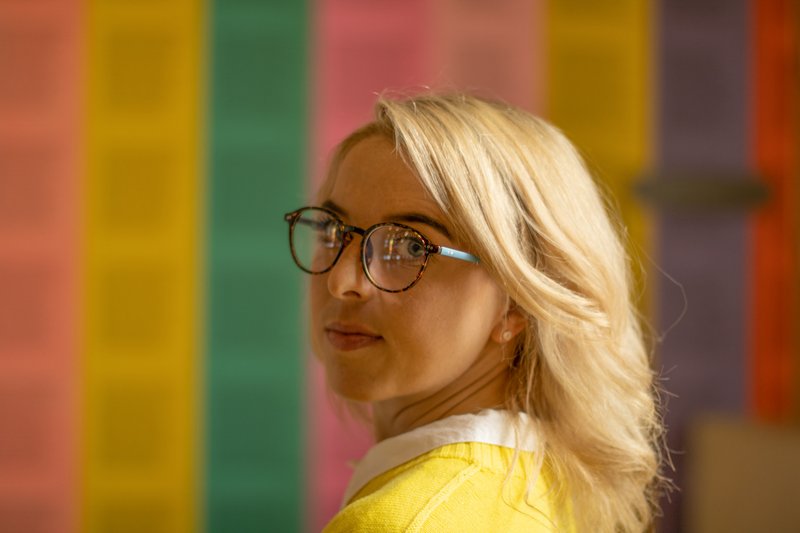Lennon Blue Light Glasses - Everyday Lens (blå arm)