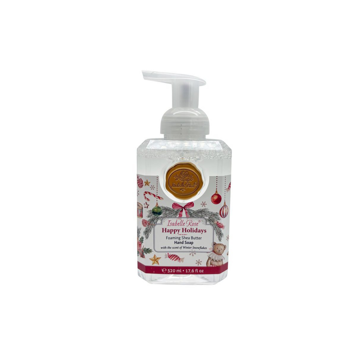 Sapone schiumoso al burro di karité Buone Feste 520 ml Isabelle Rose