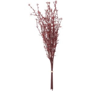 Minibladbosje Sisi, 10 takken, L50cm, bordo