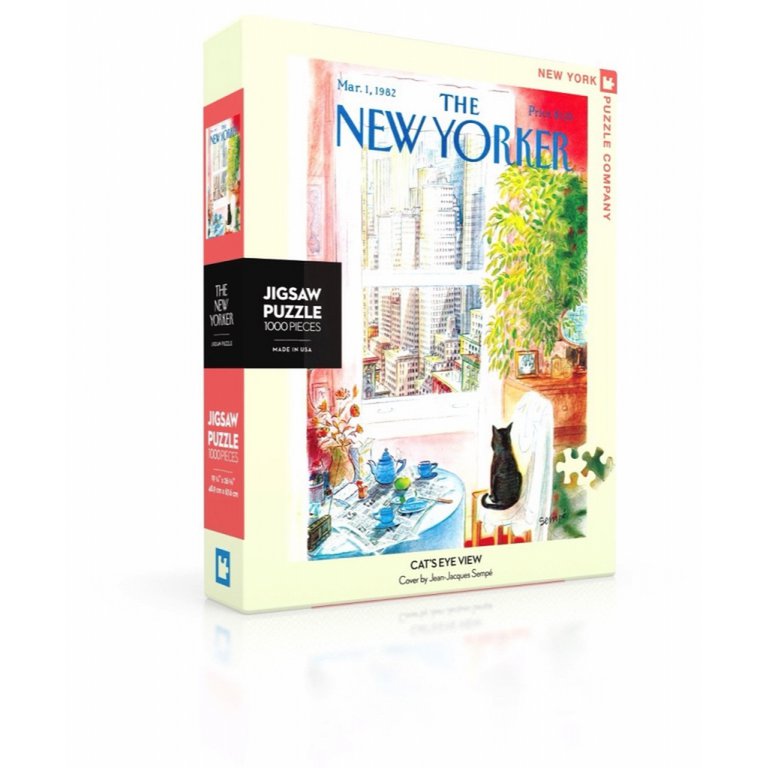 New York Puzzle Company Puzzel Cat's Eye View - 1000 stukjes