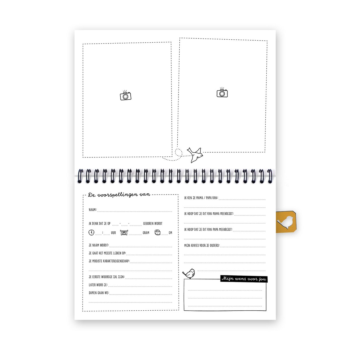 My baby shower fill-in book A5 | pink