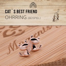 Decorative candle with tangerine-orange scent & crackling wooden wick - Cat's Best Friend
