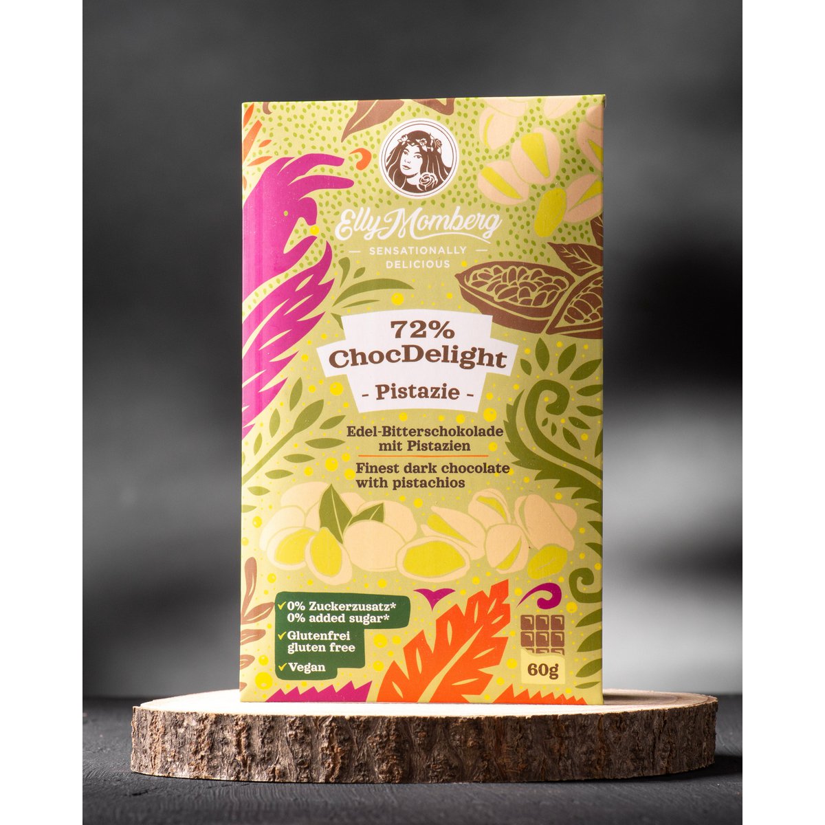 ChocDelight 72% z pistacjami | 60g
