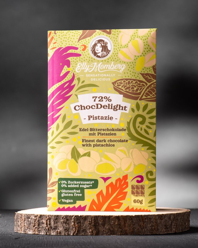 ChocDelight 72% mit Pistazien | 60g