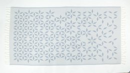Serviette hammam coton bio Defne gris clair