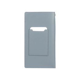 RB1087P | Brillen-/Smartphone-Halter mit Schultergurt, hergestellt in Italien aus echtem, glattem, mattem Leder. Luftfahrtfarbe