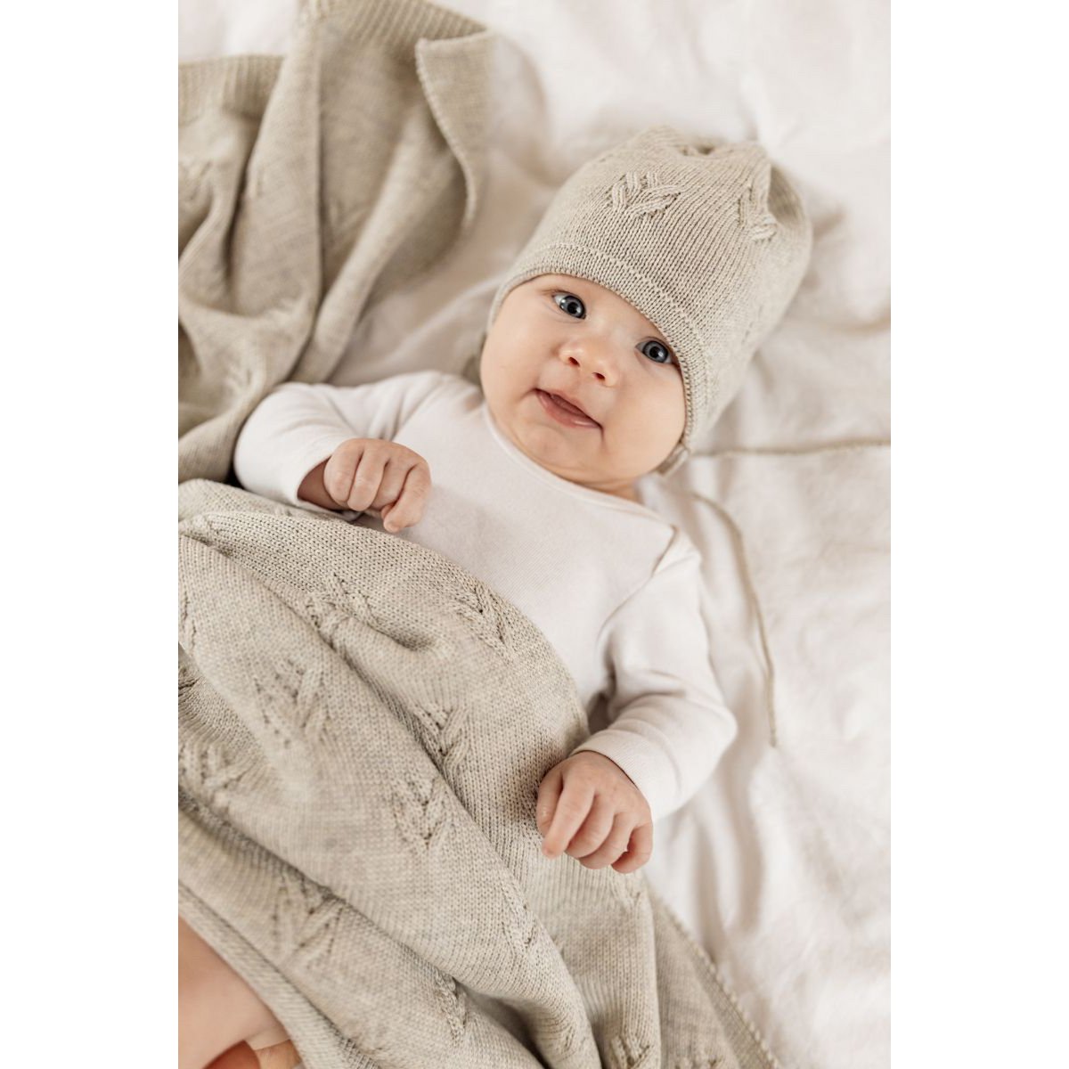 DIEGO babytæppe - 100% merinould - beige
