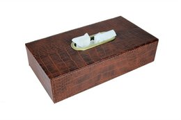 Caja de toallas Takerk Caja de limpiaparabrisas Croco Croco Croco Cosmetic