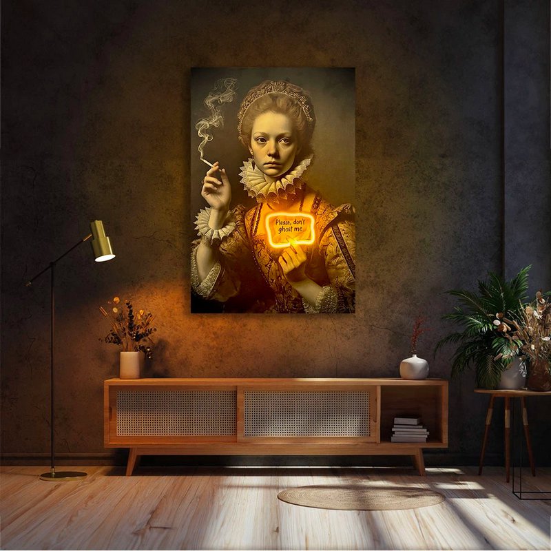 Spøg mig ikke | LED vægkunst