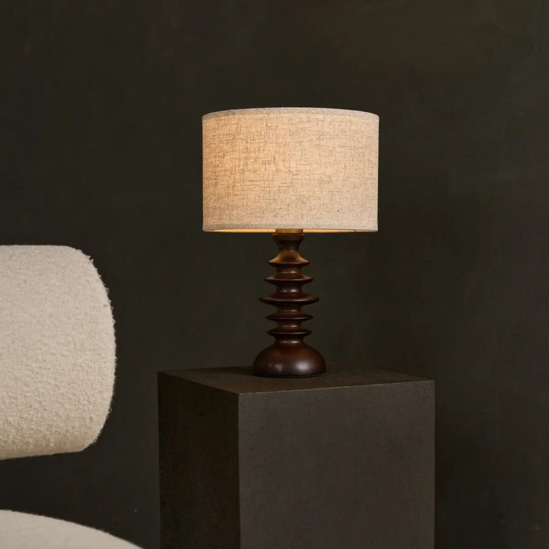 Bodhi Donkerbruine Houten Lamp