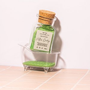 Voetjes omhoog - natuurlijk badzout met etherische olie en zeezout (150g)(adviesprijs €9,95)