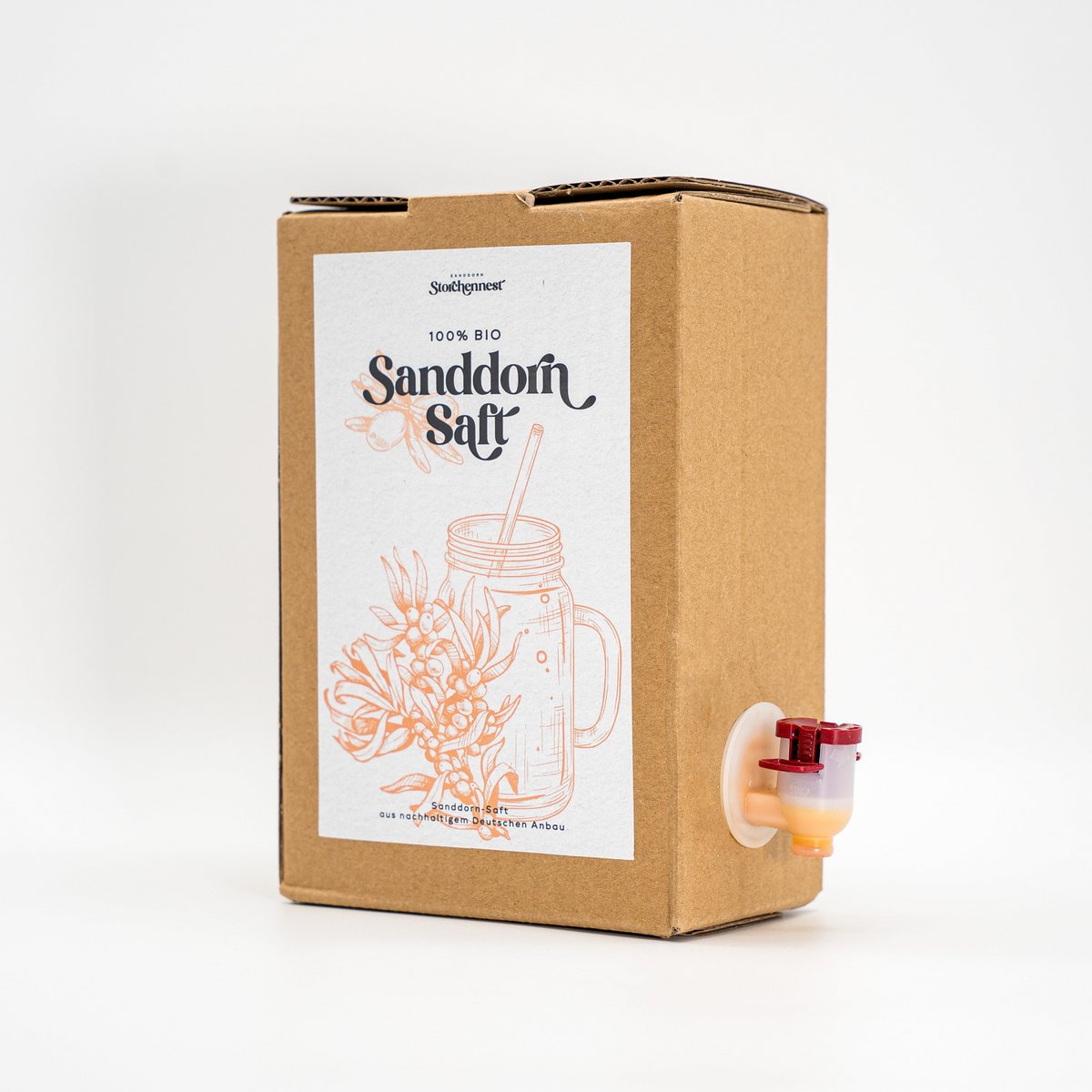 Sanddorn Saft - Bag in Box de 1,5 Litros