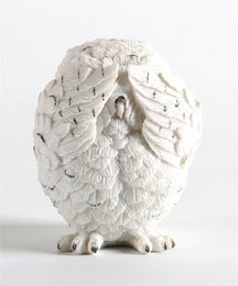 SOWA 1_1 BIAŁA 6,5X6X8CM kpl/3