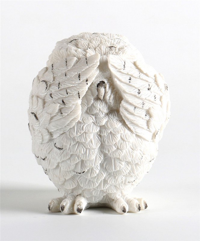 SOWA 1_1 BIAŁA 6,5X6X8CM kpl/3