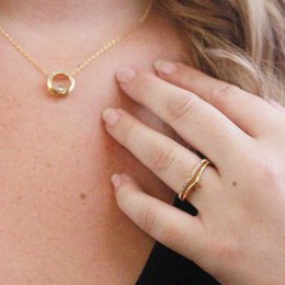Discovery Pack 5 guldfarvede ringe