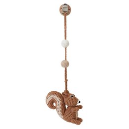 Crocheted play arch pendant squirrel NUTTY (3in1)