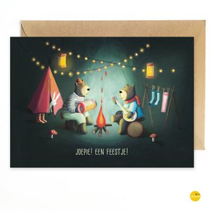 wenskaart berenfeest (gevouwen)