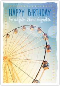 Postkarte Happy Words "Happy Birthday"