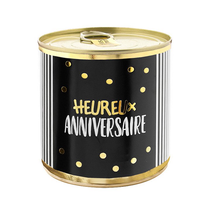 Happy Birthday - Black/Gold - Brownie - Cancake