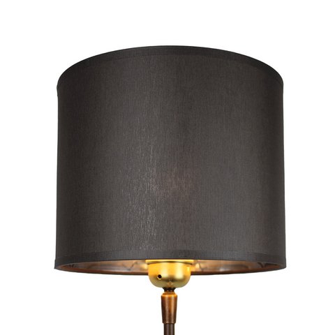 Lampshade fabric dark gray/inside silver shade 20/20/16