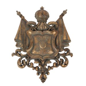 Coat of Arms Wall Plaque 36.5 cm - Gold