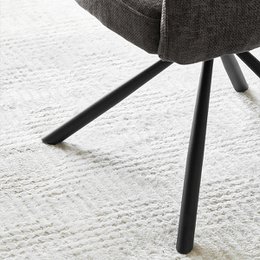 Ciara armchair [set of 2] [linen fabric] [360-degree swivel base]