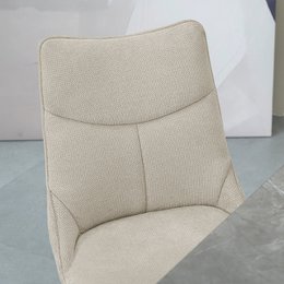 Chaise de salle à manger Giselle [lot de 2] [tissu lin]
