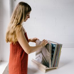 Understøttelse af vinylplader og bøger - LA GATZARA