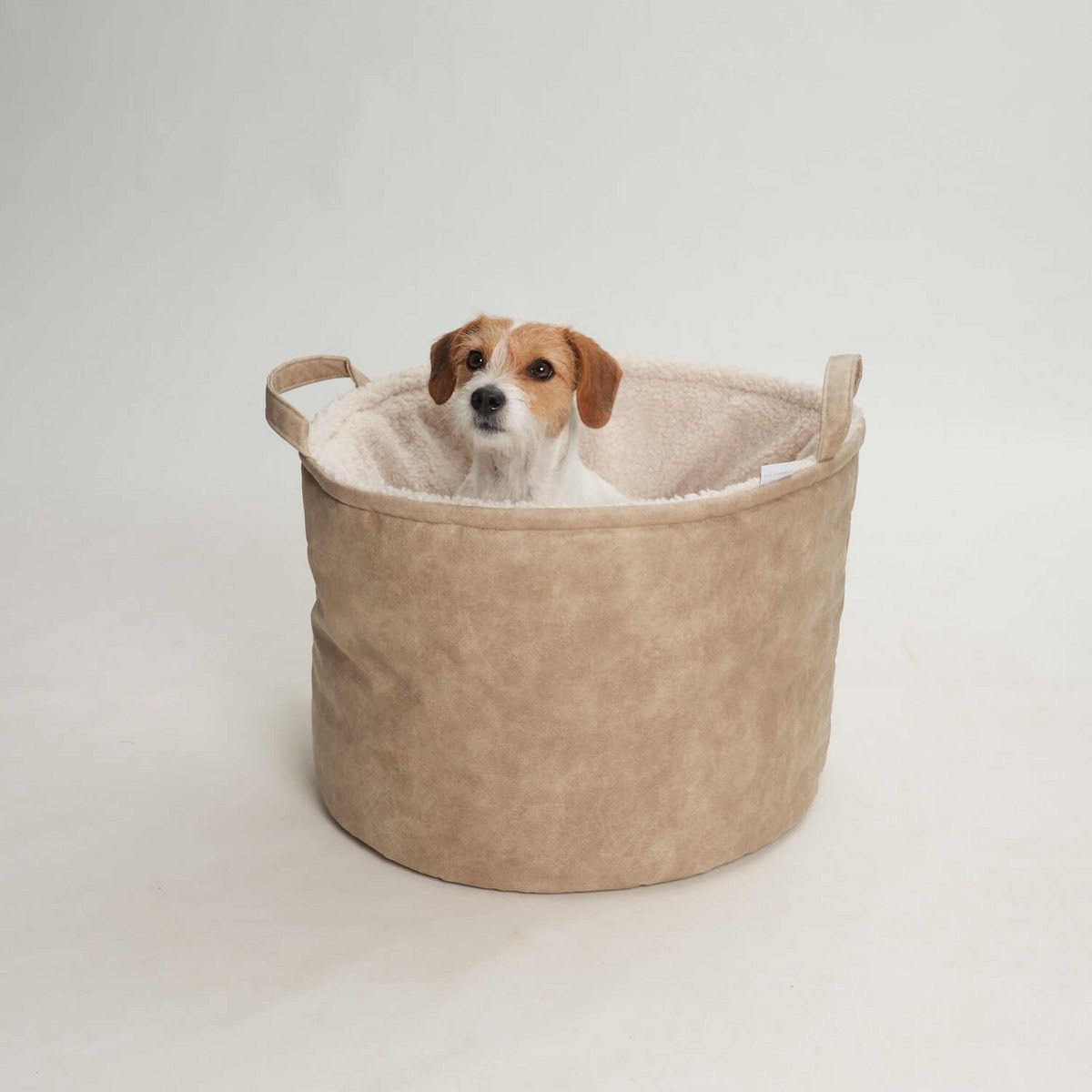 Hundekörbchen Shopper Little Basket Saddle gravel