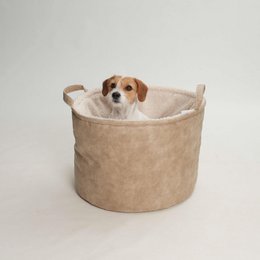 Hundekörbchen Shopper Little Basket Saddle gravel