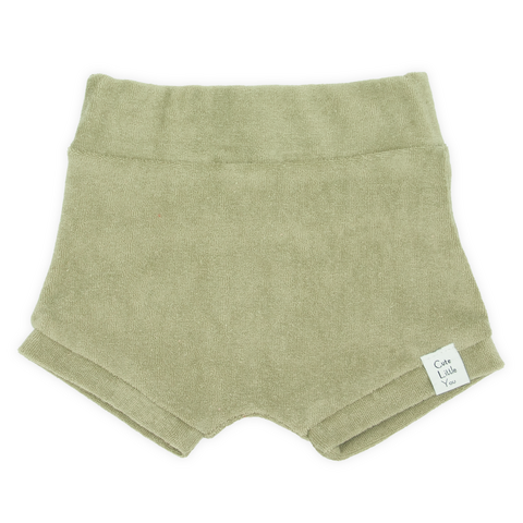 Short | Badstof | Olijfgroen