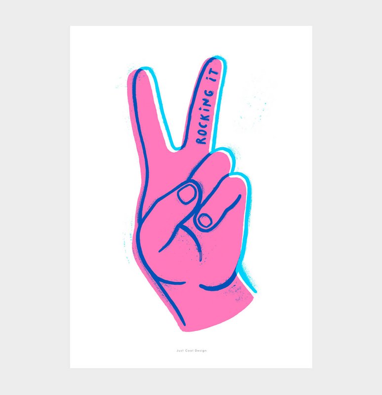 balanceándolo | Cartel de impresión de arte de ilustración
