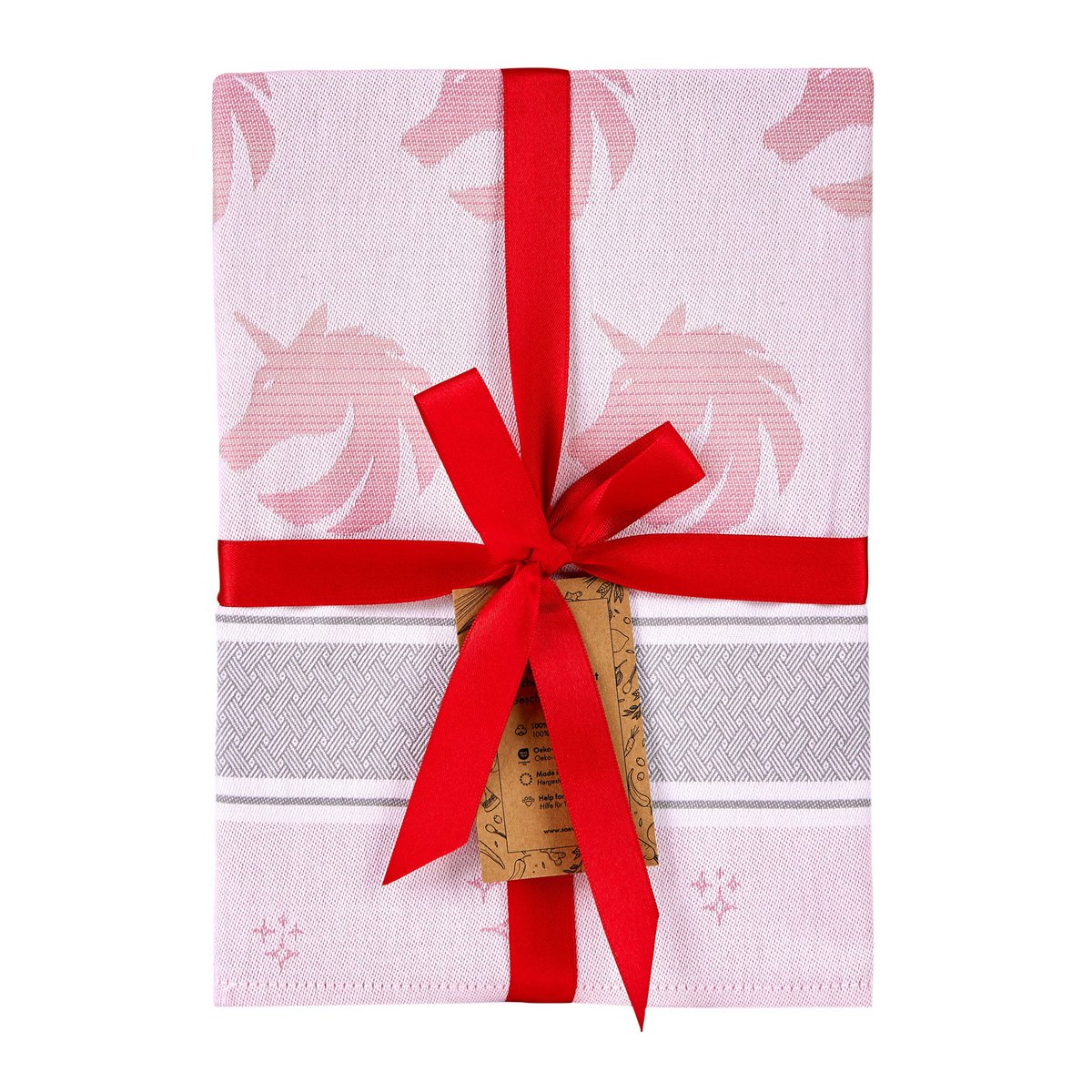 Küchentuch Einhorn Rosa Baumwolle (3 Stück)