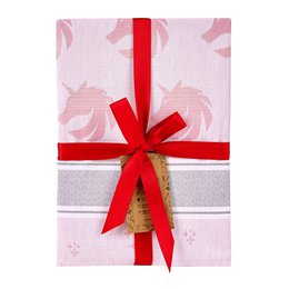 Kitchen Towel Unicorn Pink Cotton (3 pcs)