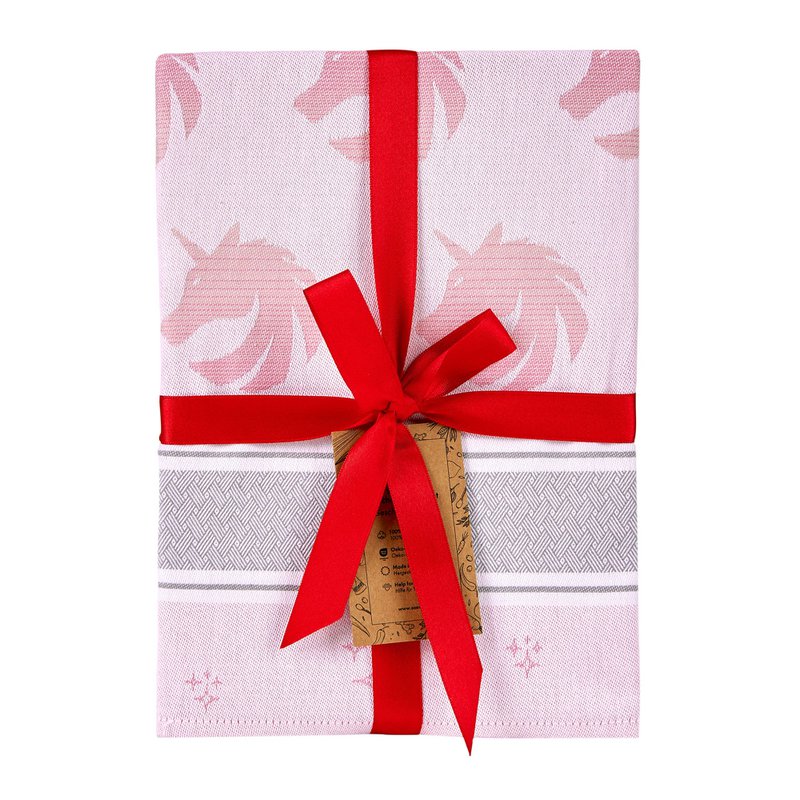 Küchentuch Einhorn Rosa Baumwolle (3 Stück)