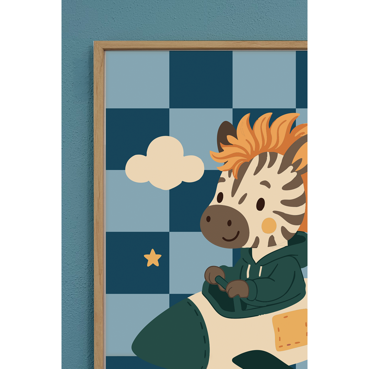 Affiche chambre enfant - Zebra Maeve