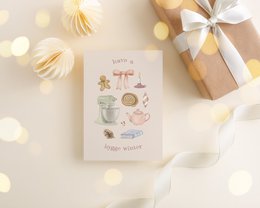 Ansichtkaart hygge winter