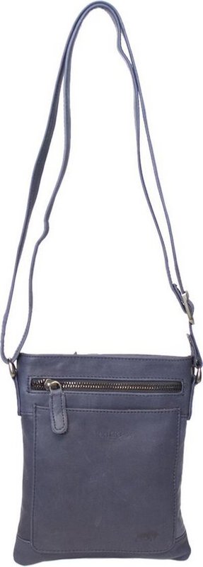 Leather shoulder bag Taupe - Crossbody bag made of taupe -colored leather
