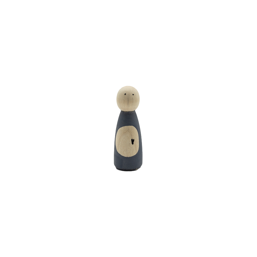 Pegdoll Mombelly Pregnant- Tuurelur Houten Poppetje Zwangerschaps aankondiging