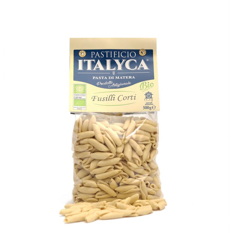 FUSILLI 500G KORT ØKOLOGISK HÅNDVÆRDIG PASTA 100% ITALIEN