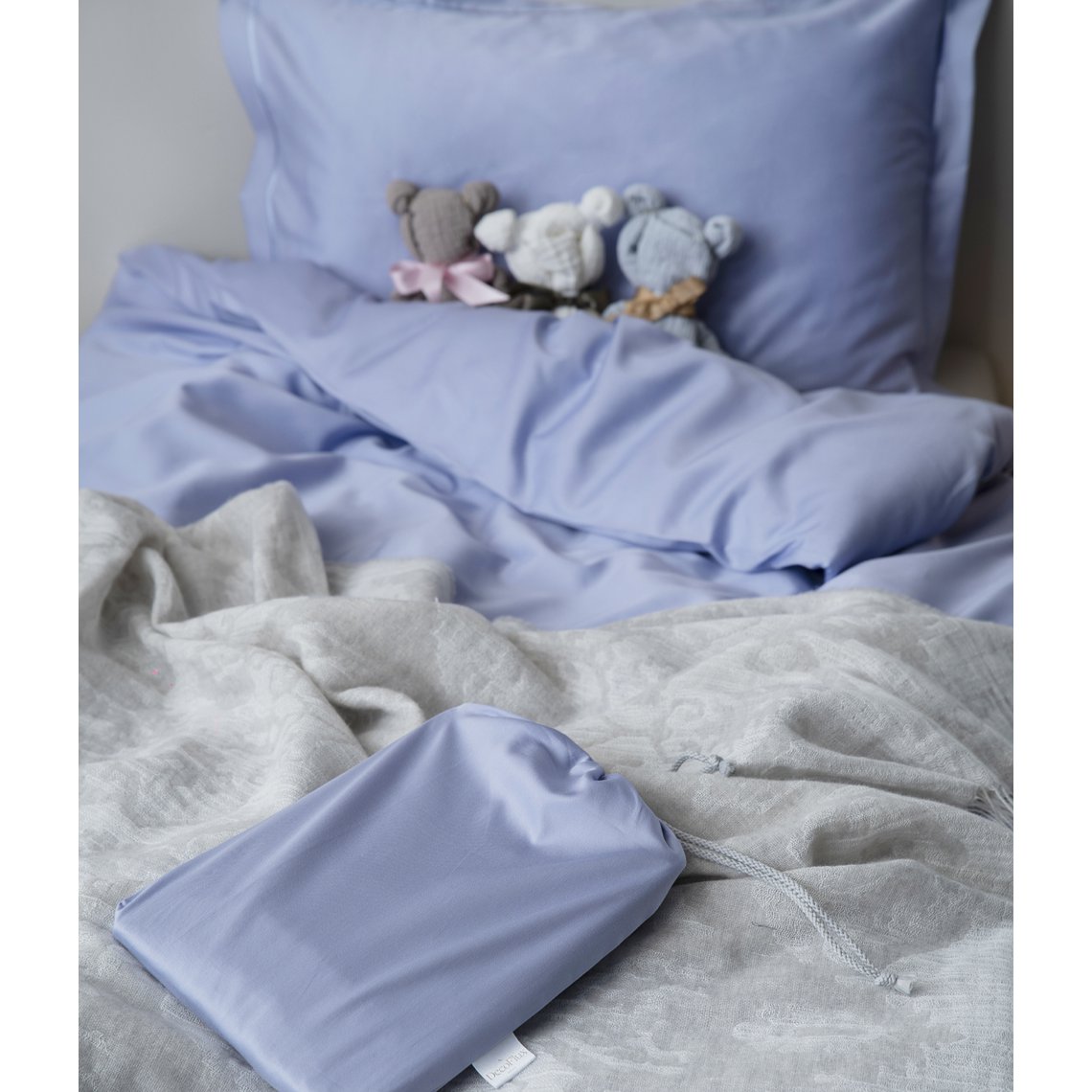 Juego de ropa de cama infantil con bolso Solid Very Peri