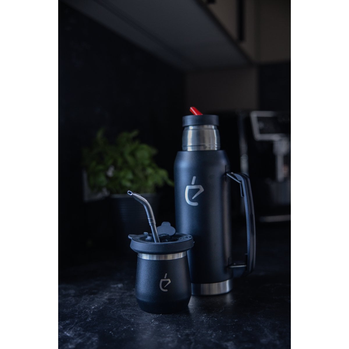 Yerba Mate Set Termolid DualFlow Pro - Obsidian Black | FN Mate®