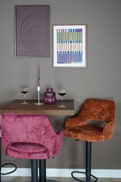 Bar stool Vivian - Perfect Harmony - Bordeaux 59