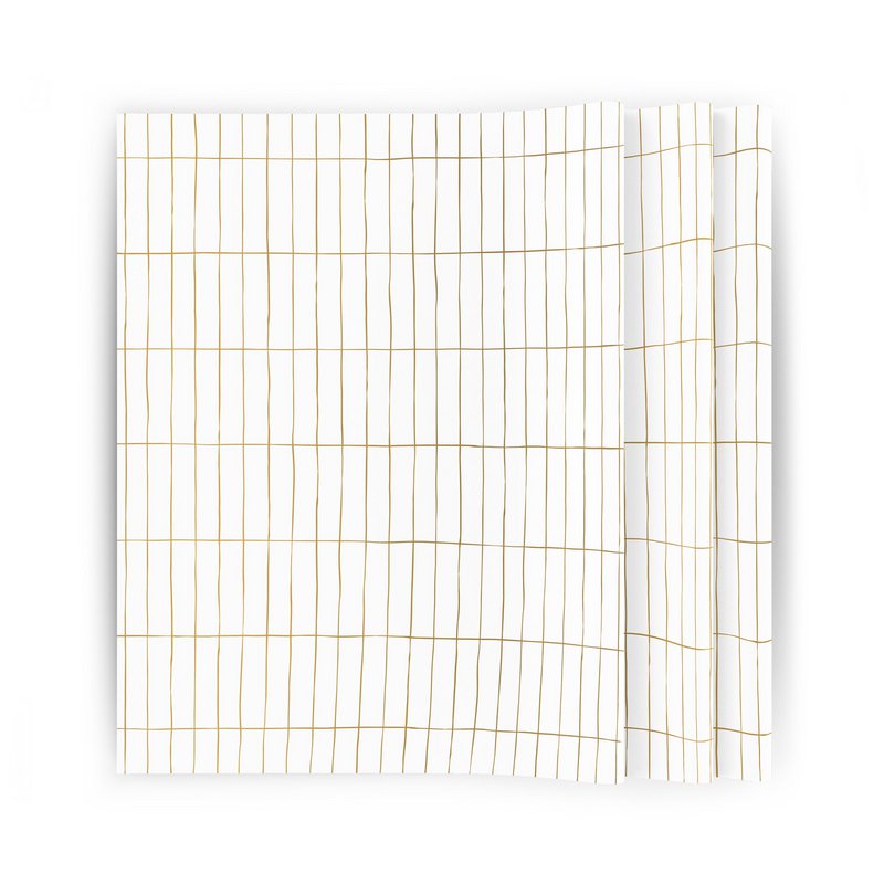 Slim Tiles - tissue paper - 100 sheets - gold
