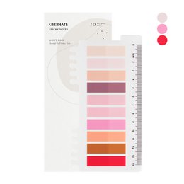 Light Rose | Ordinate 200 pieces of adhesive strips | Transparent Sticky Notes | sticky notes | Index Tabs sticky notes | Writeable sticky markers pastel | stationary supplies | Books accessories