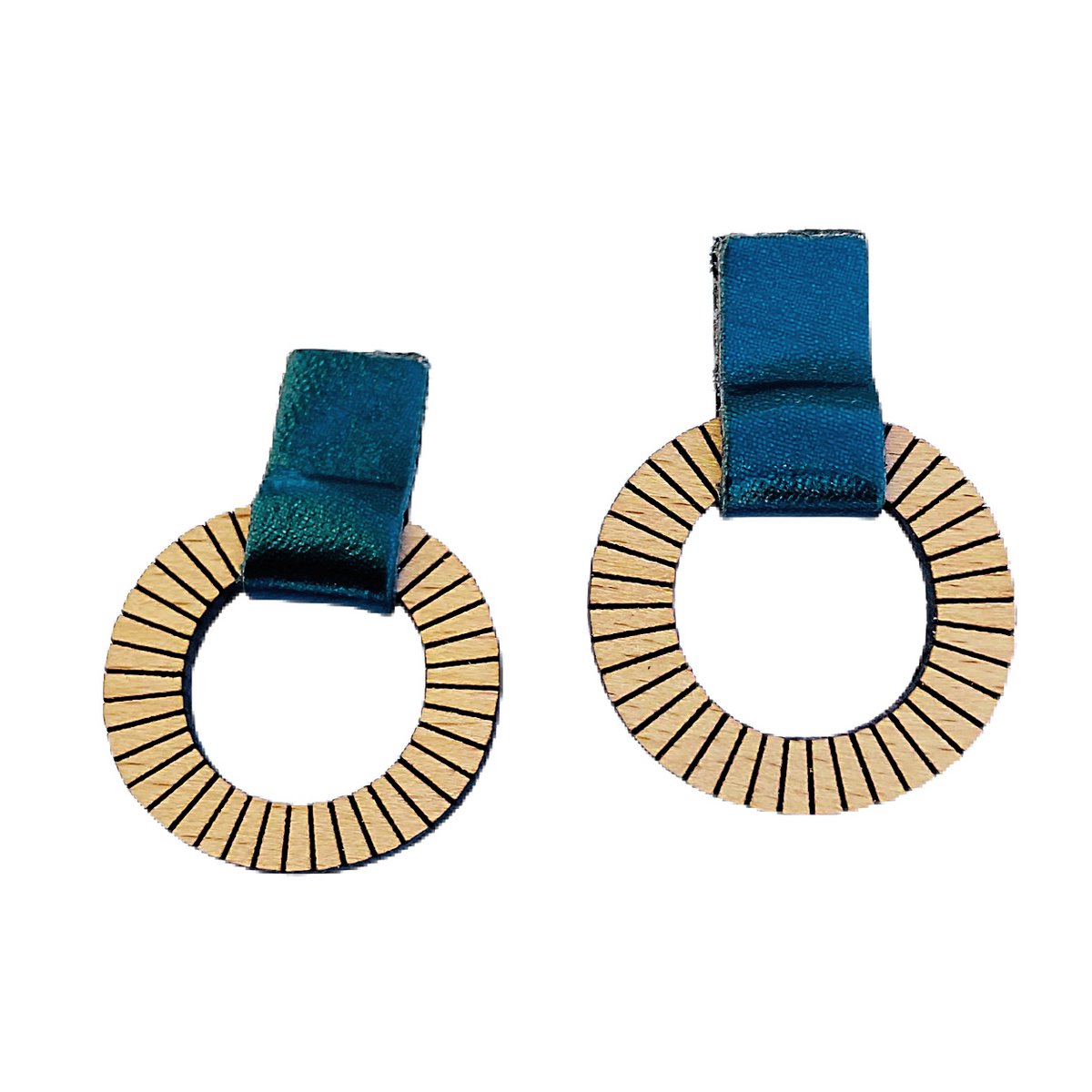 LOLLIPOP petrol blue earrings